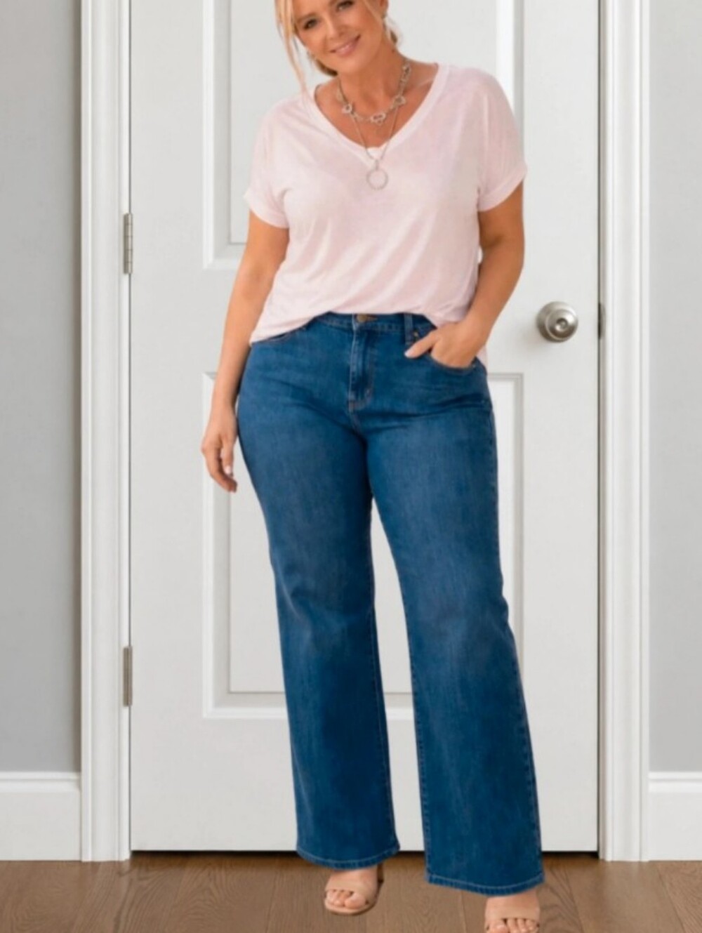 ⭐D1) Falls Creek Bootcut Jeans Womens Size 22W Dark Wash